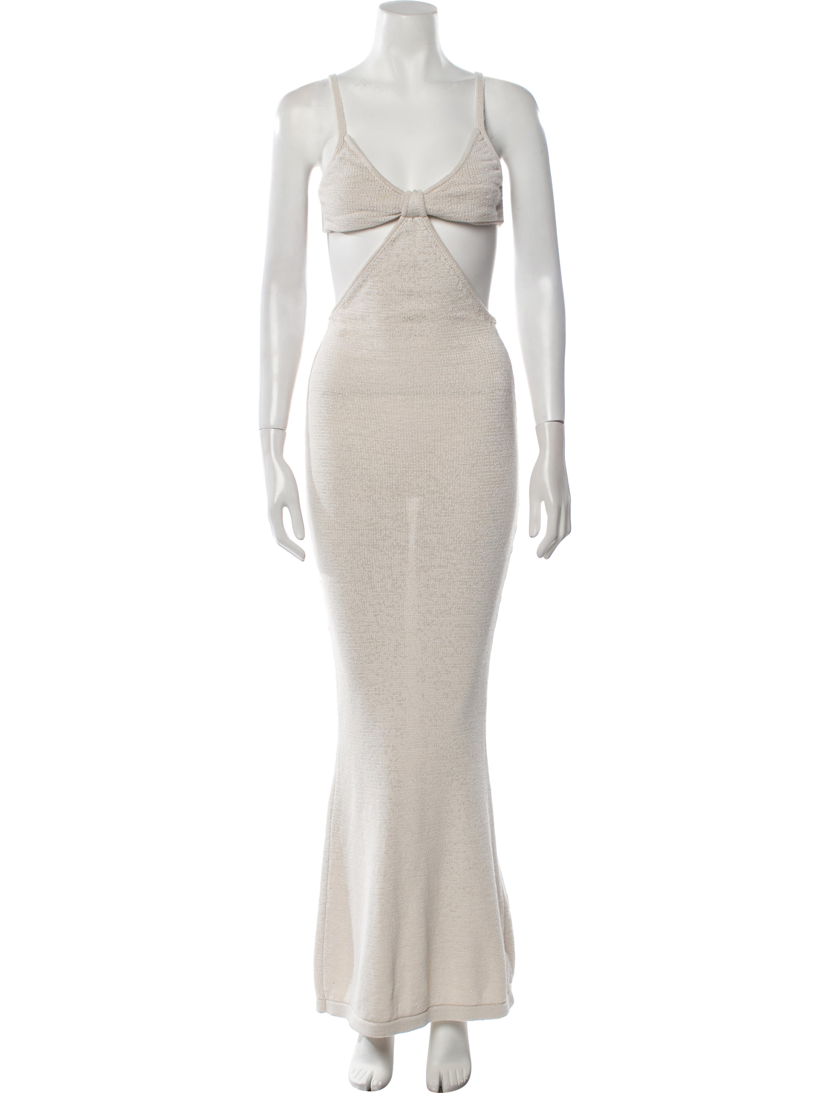 Cult Gaia V-Neck Long Dress