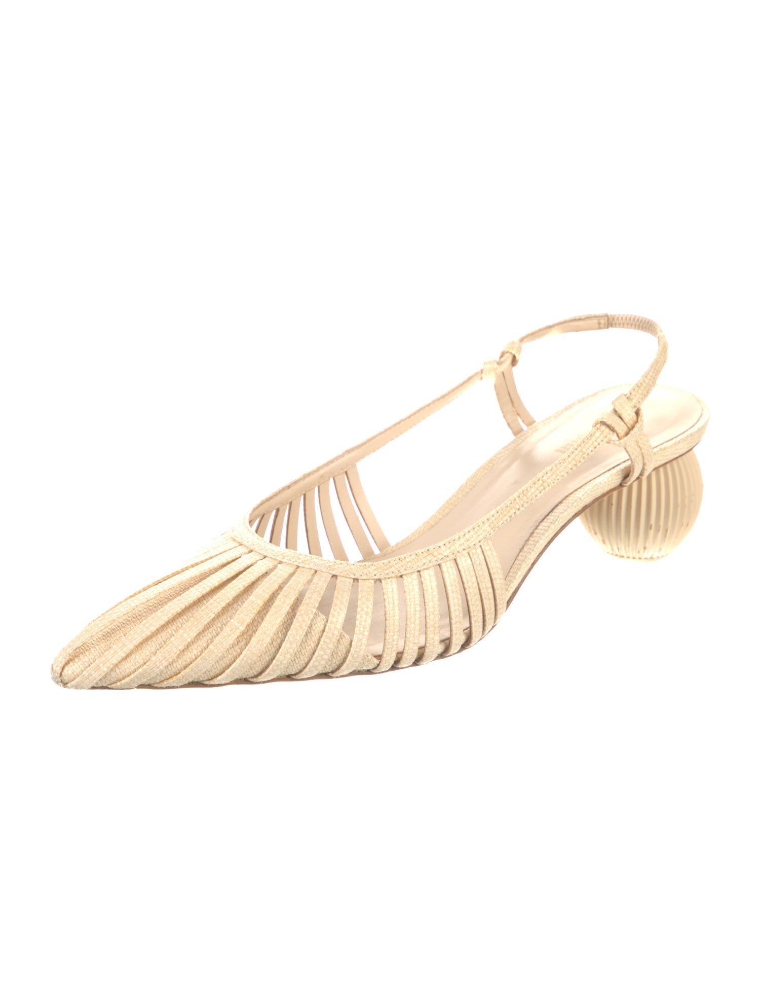 Cult Gaia Leather Slingback Pumps