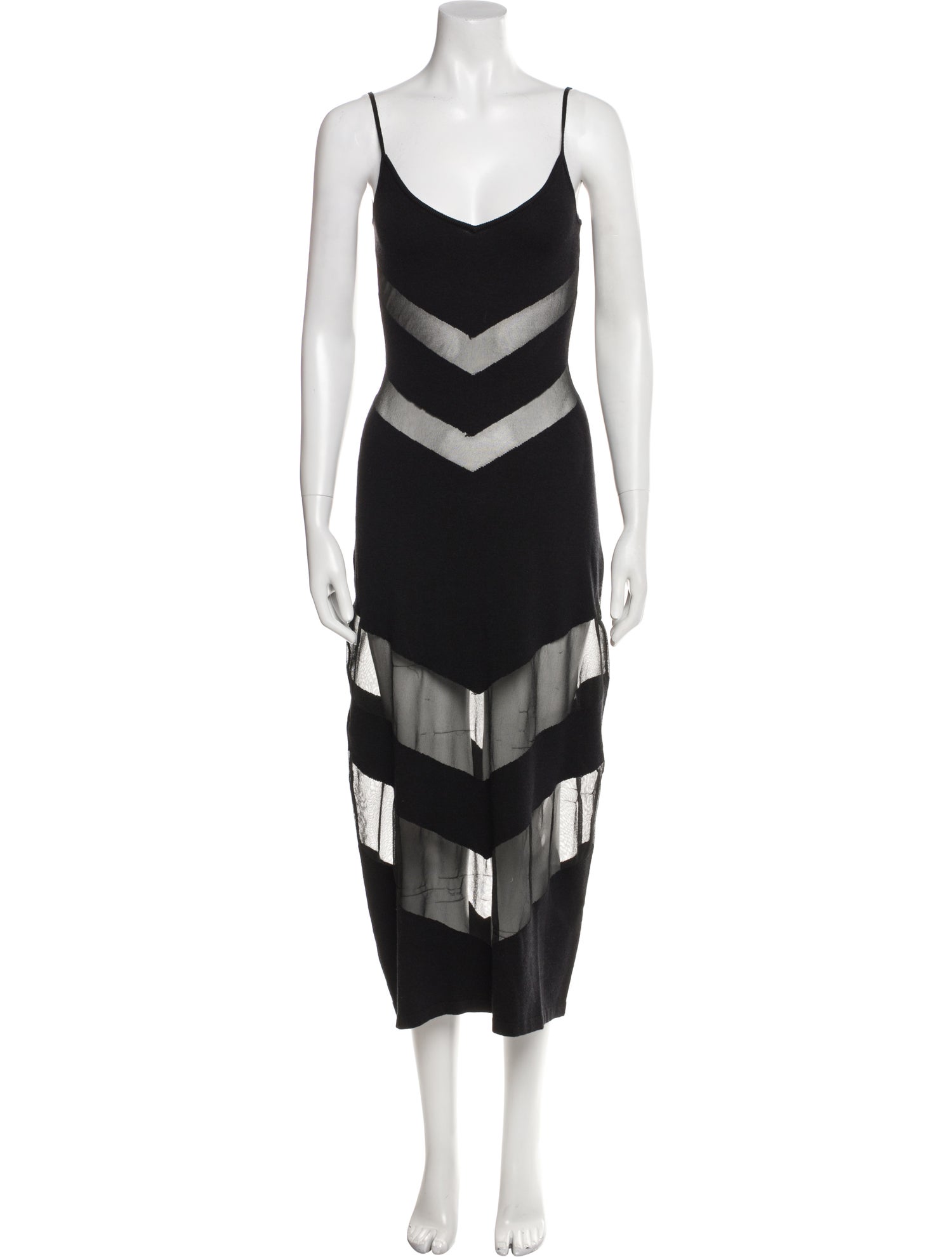 Cult Gaia Striped Long Dress