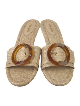 Cult Gaia Straw Espadrilles
