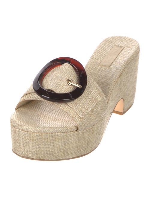 Cult Gaia Raffia Slides