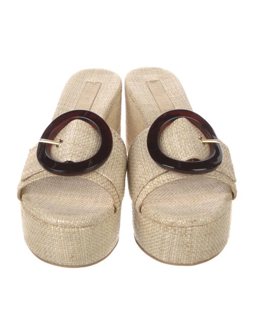 Cult Gaia Raffia Slides