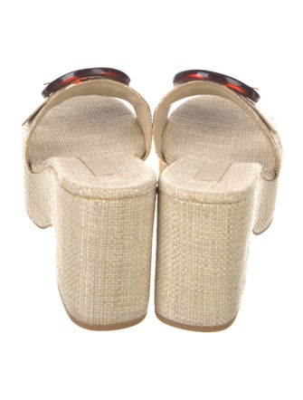 Cult Gaia Raffia Slides