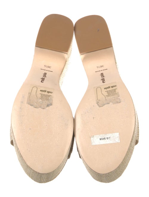 Cult Gaia Raffia Slides