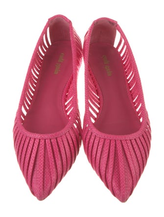 Cult Gaia Colorblock Pattern Ballet Flats
