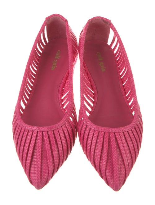 Cult Gaia Colorblock Pattern Ballet Flats