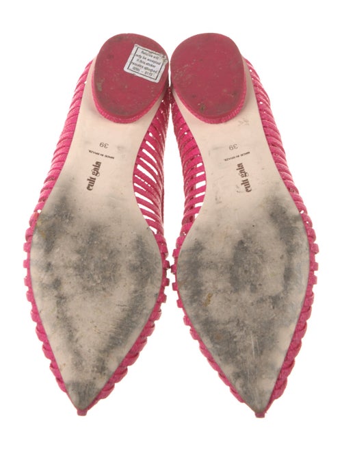 Cult Gaia Colorblock Pattern Ballet Flats