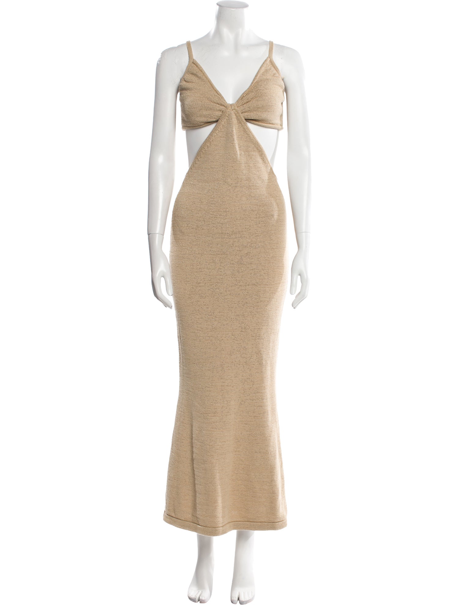 Cult Gaia V-Neck Long Dress