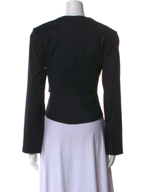 Cult Gaia V-Neck Long Sleeve Crop Top