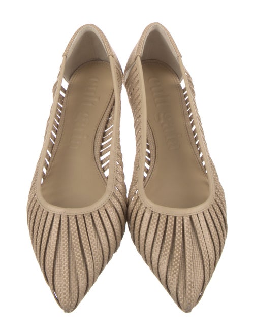 Cult Gaia Raffia Ballet Flats