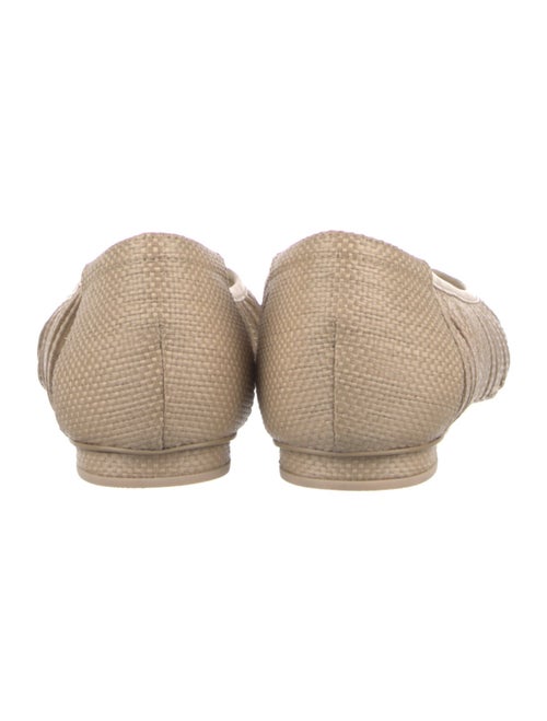 Cult Gaia Raffia Ballet Flats