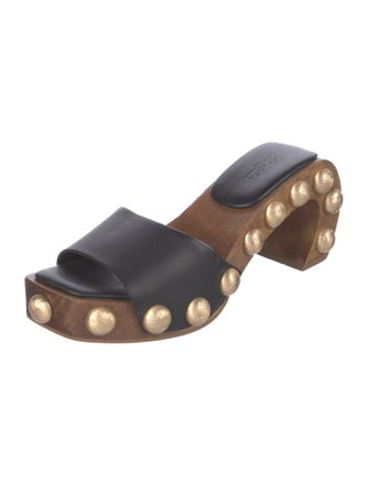 Cult Gaia Leather Slides