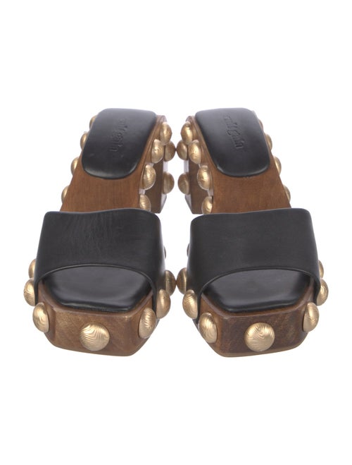 Cult Gaia Leather Slides