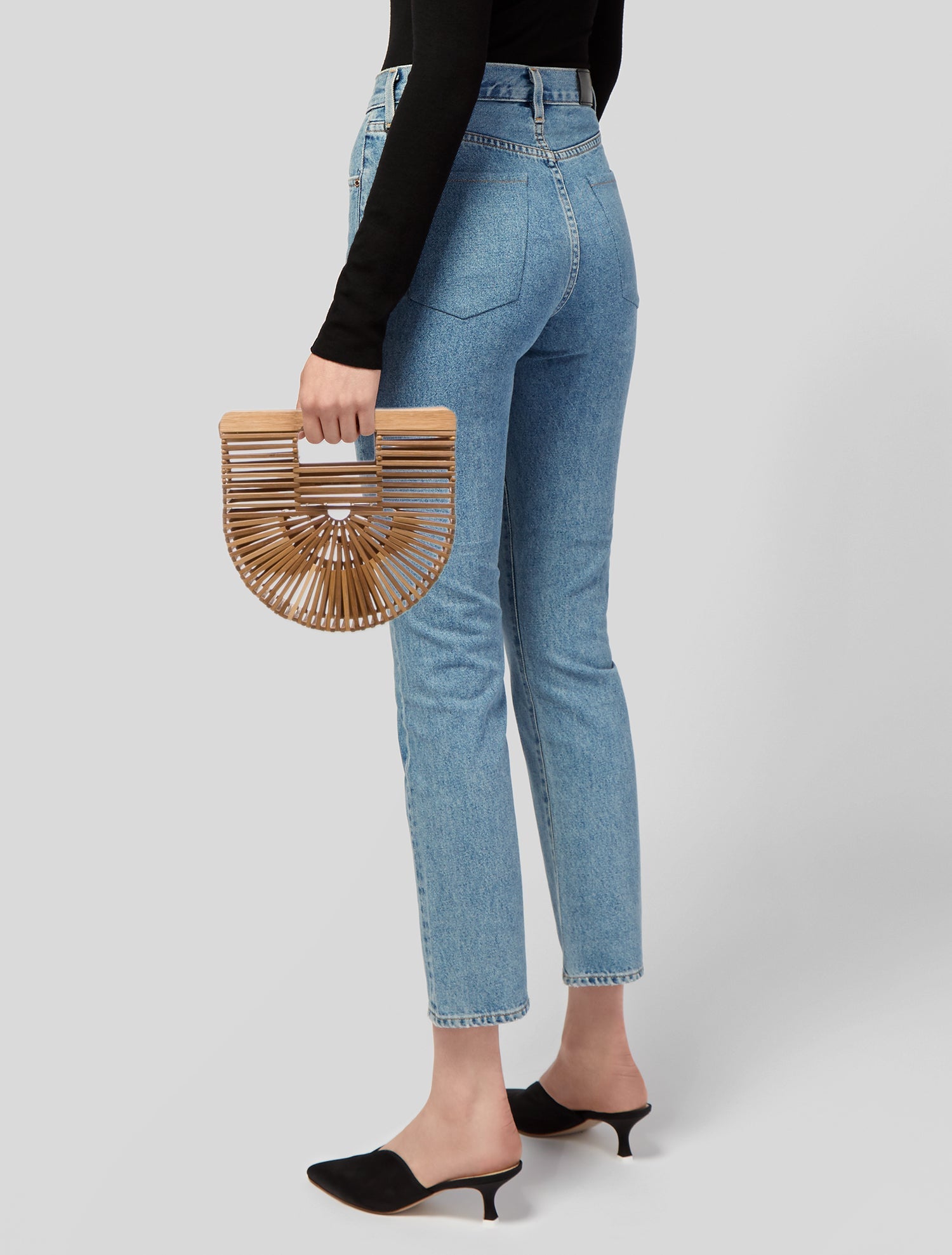 Cult Gaia Bamboo Top Handle Bag