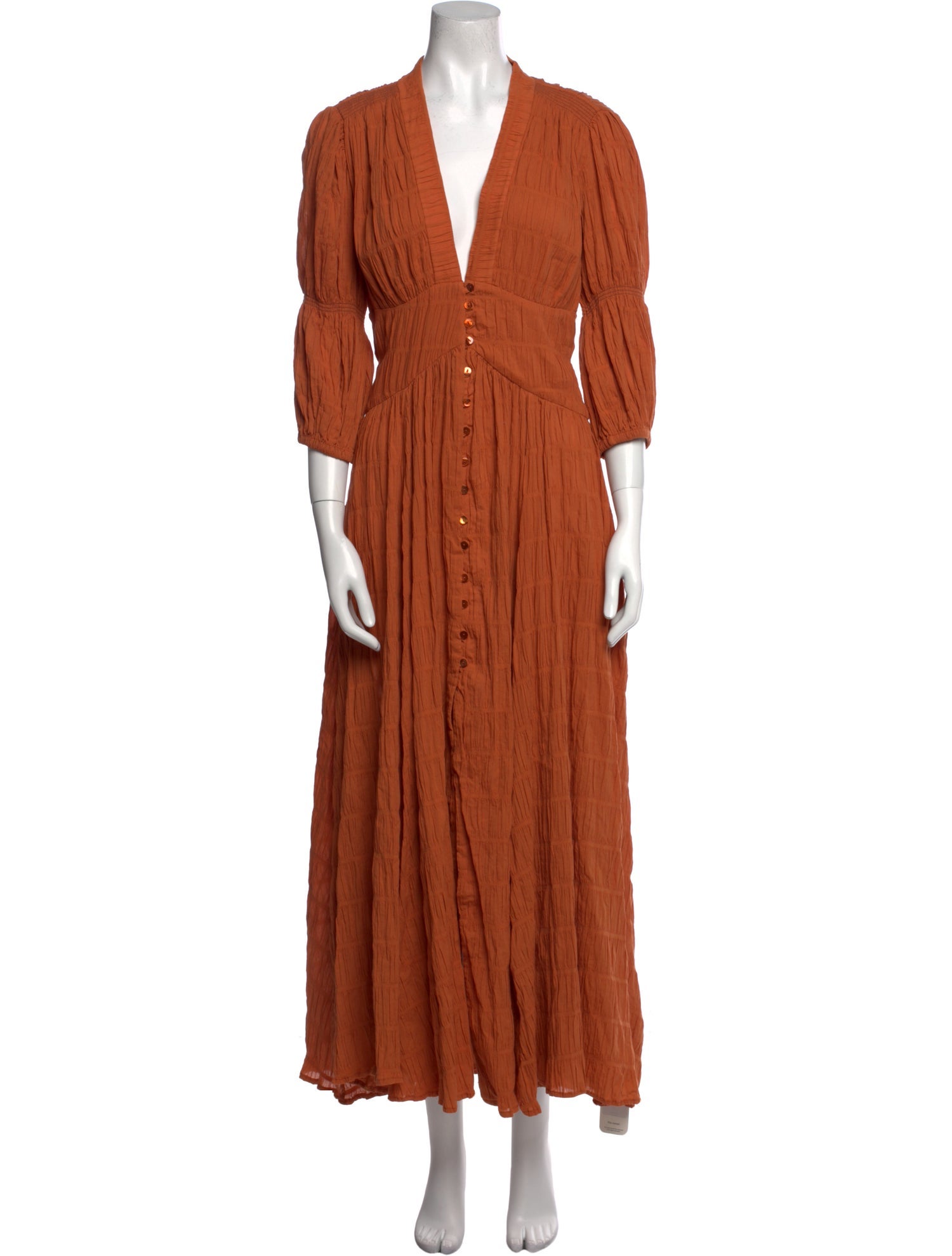 Cult Gaia V-Neck Long Dress
