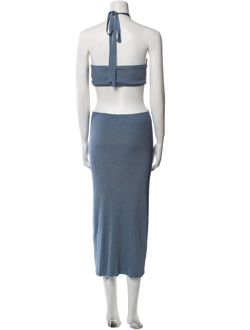 Cult Gaia Striped Long Dress