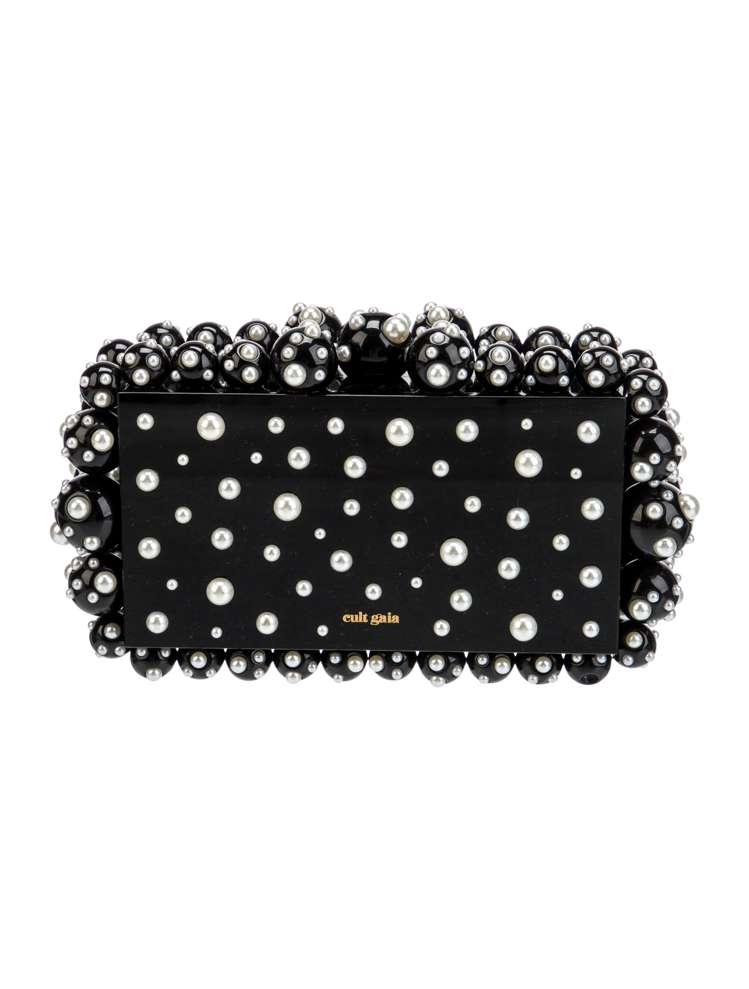 Cult Gaia Faux Pearl Minaudière