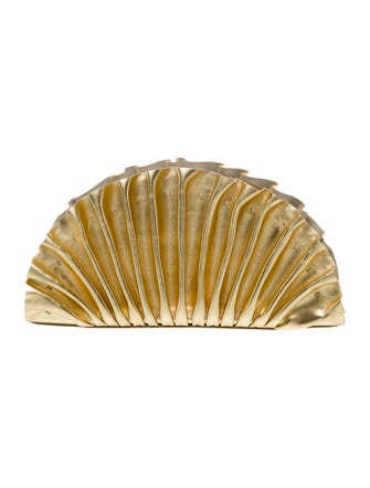 Cult Gaia Leather Clutch