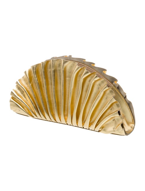 Cult Gaia Leather Clutch