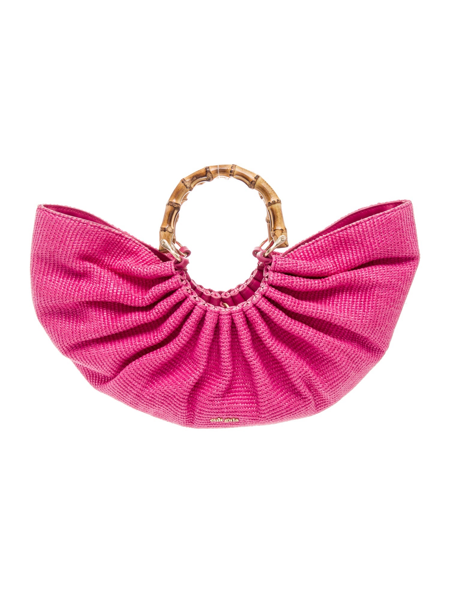 Cult Gaia Raffia Top Handle Bag