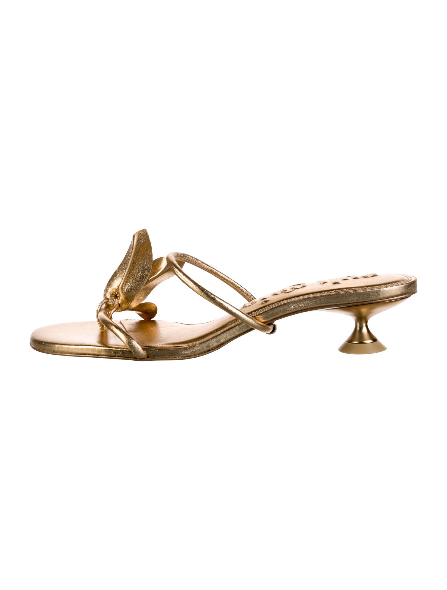 Cult Gaia Leather Slides