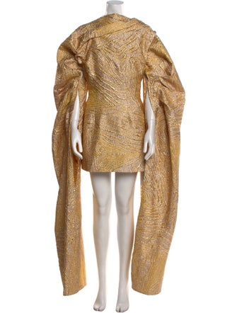 Cult Gaia Cowl Neck Mini Dress