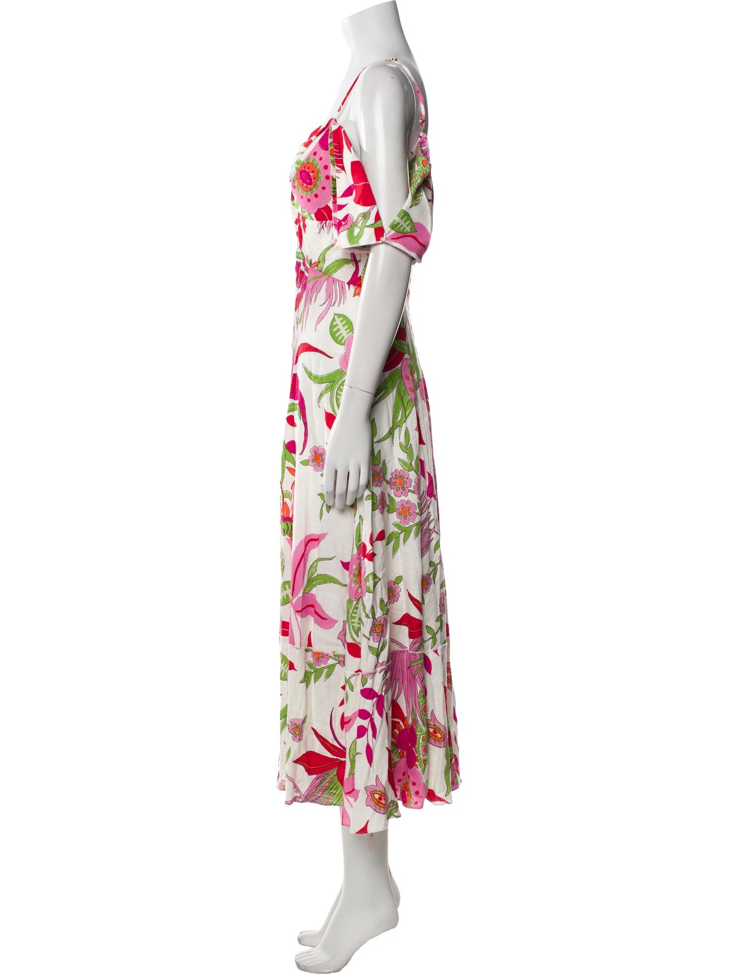 Cult Gaia Floral Print Long Dress