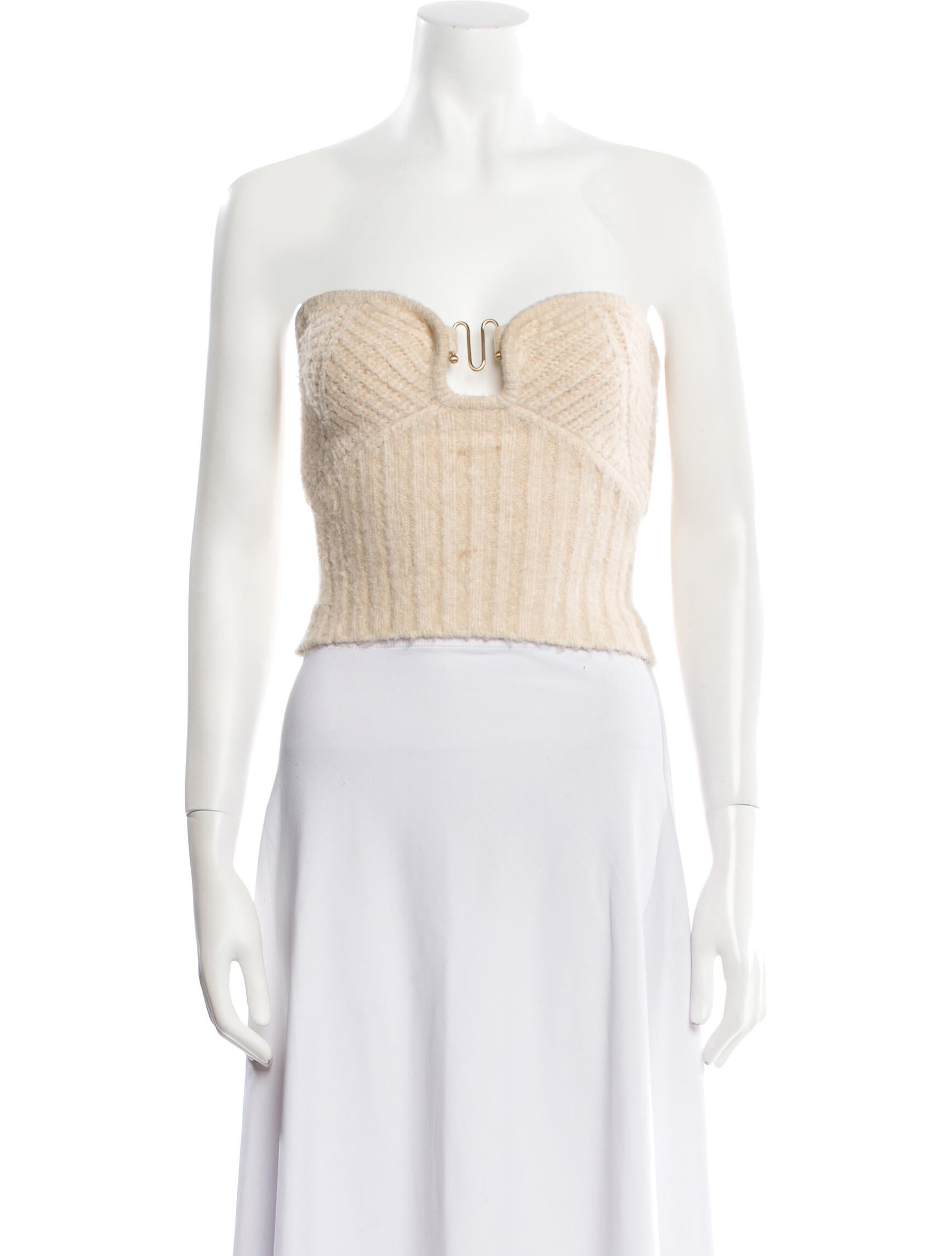 Cult Gaia Strapless Crop Top