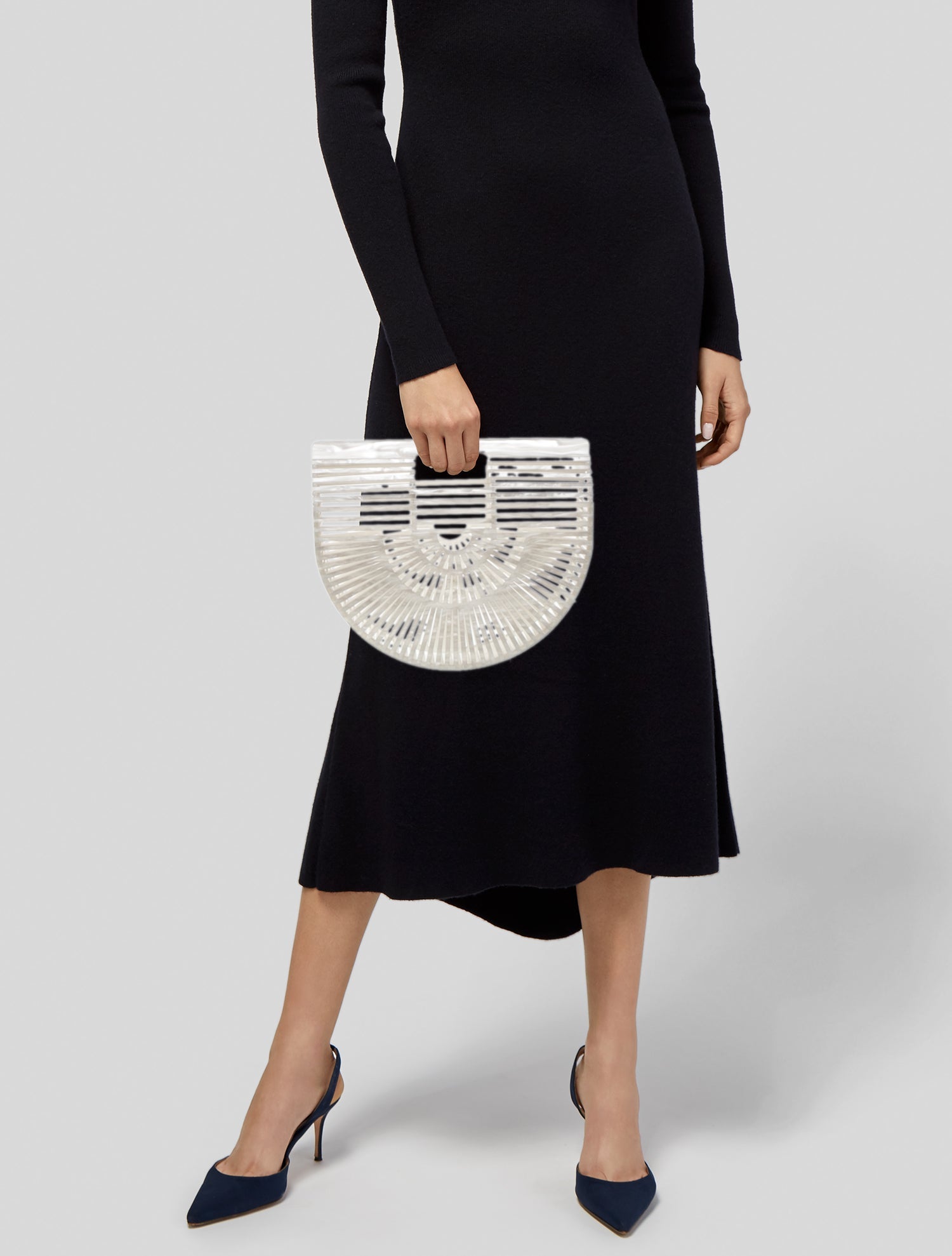 Cult Gaia Acrylic Top Handle Bag