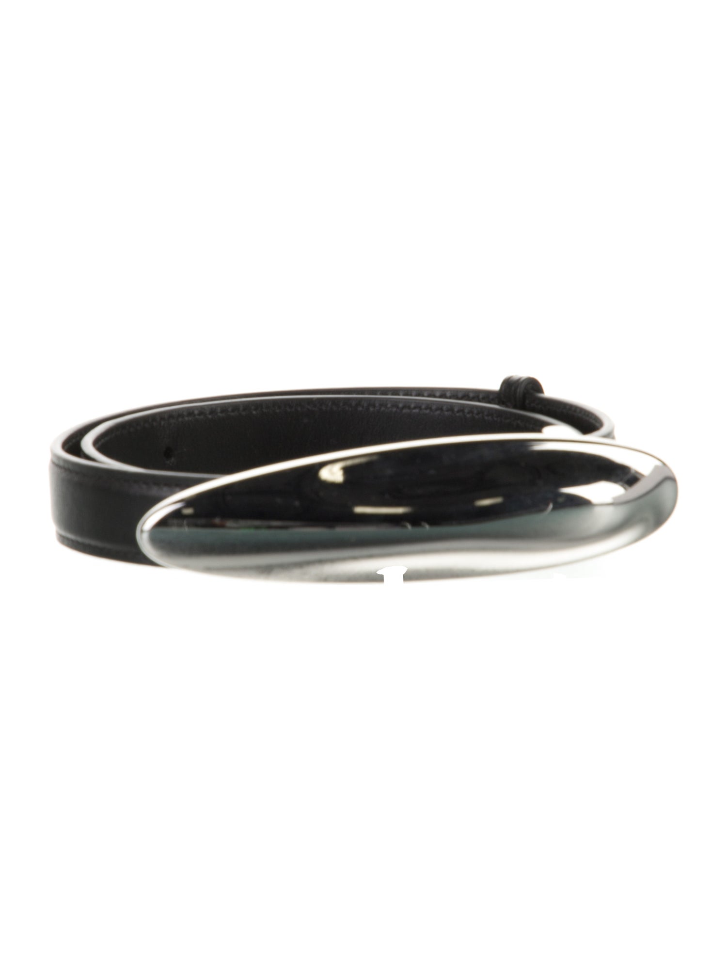 Cult Gaia Skinny Leather Belt
