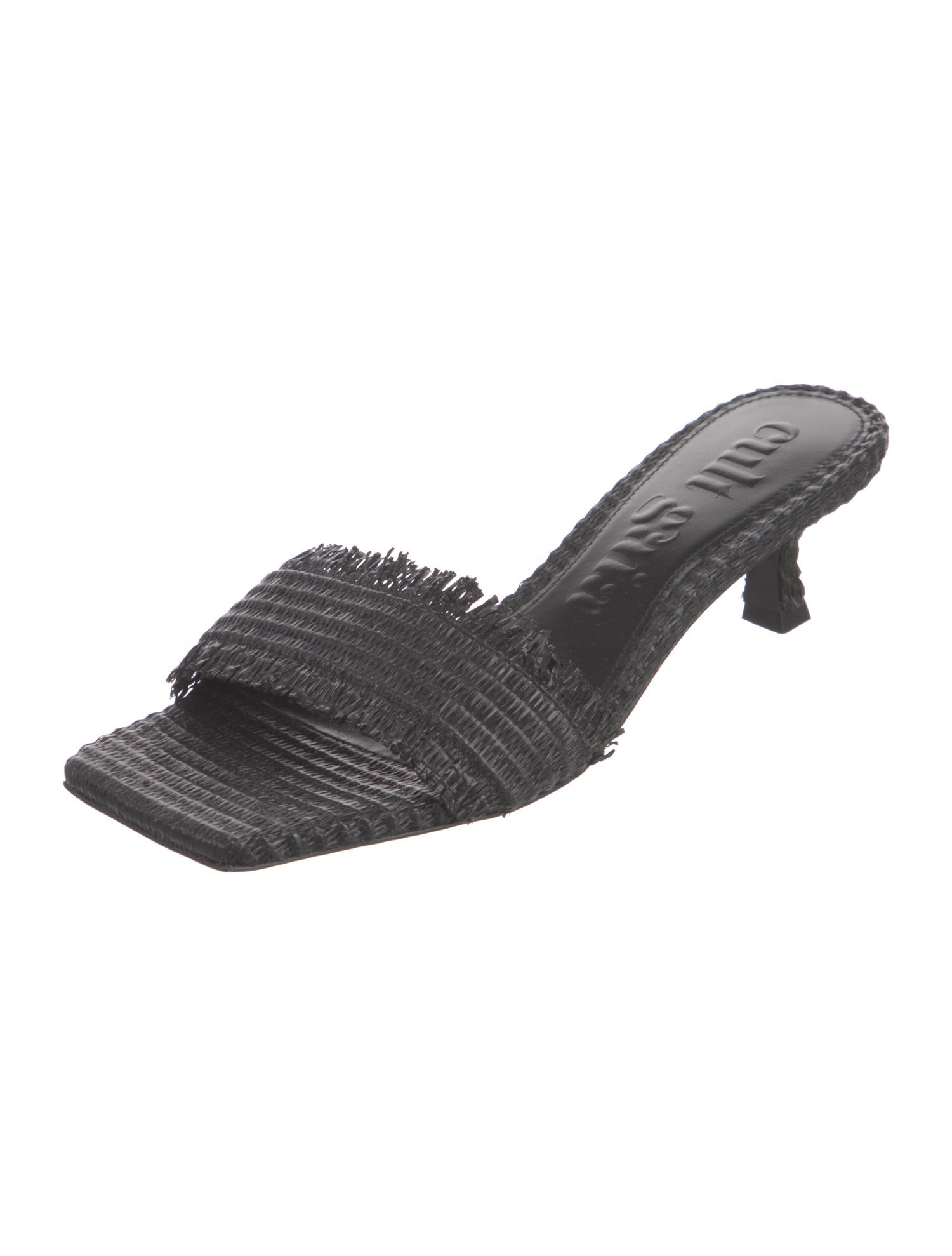 Cult Gaia Raffia Slides