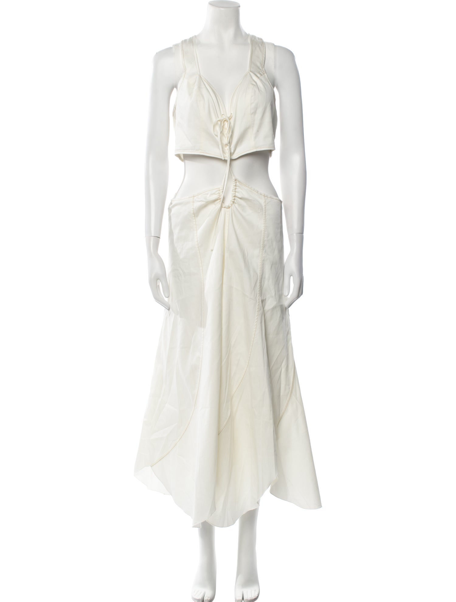 Cult Gaia V-Neck Long Dress