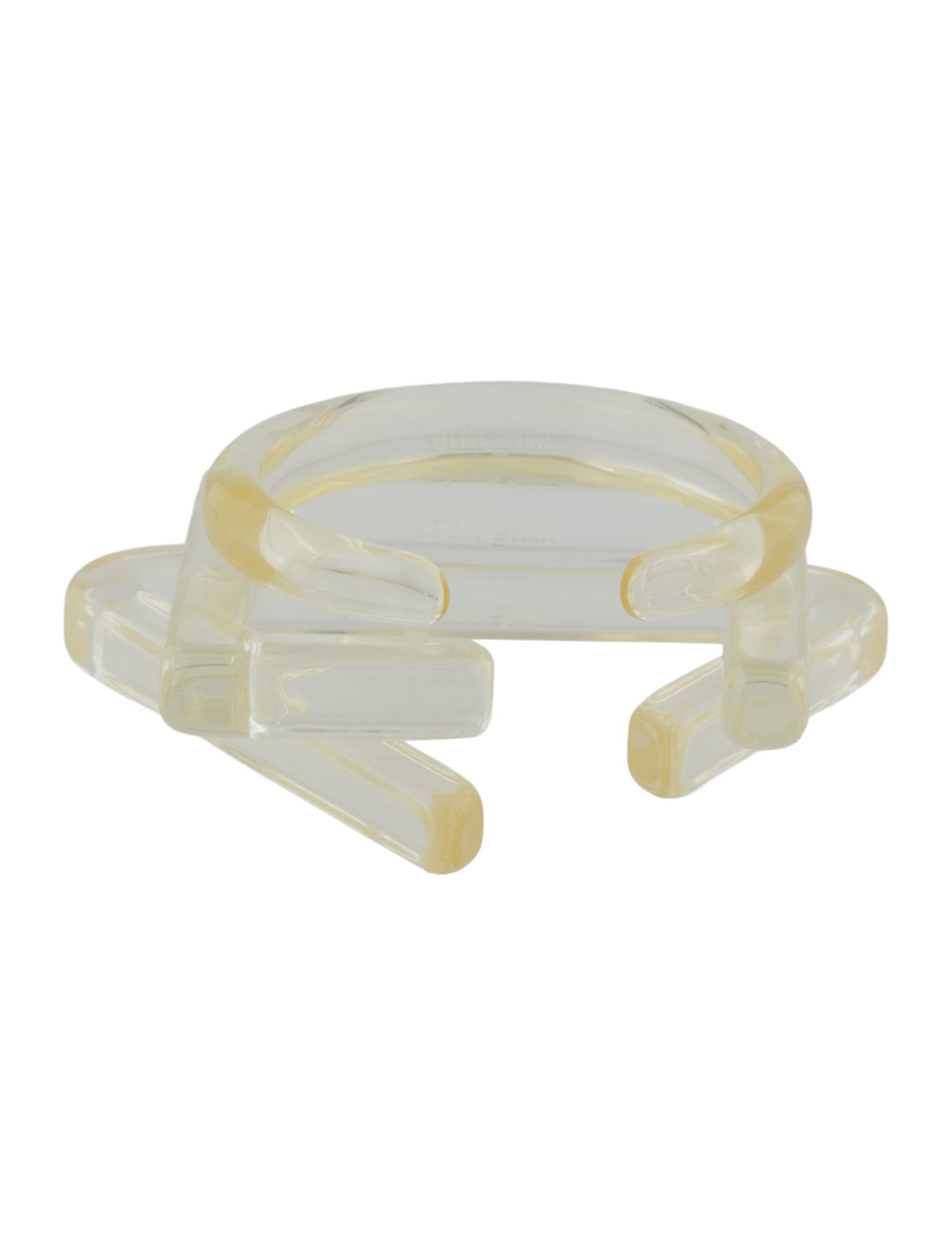 Cult Gaia Acrylic Cut Out Bangle Trio