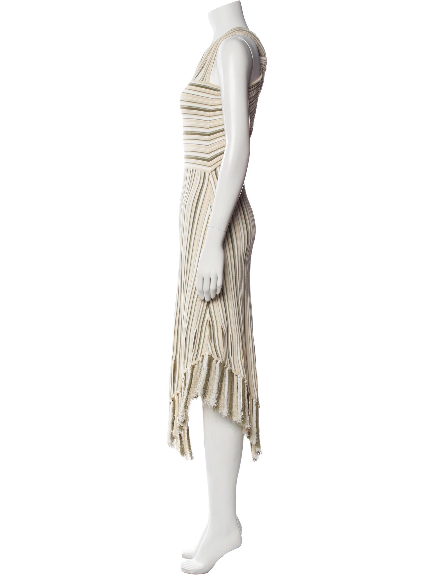 Cult Gaia Striped Long Dress