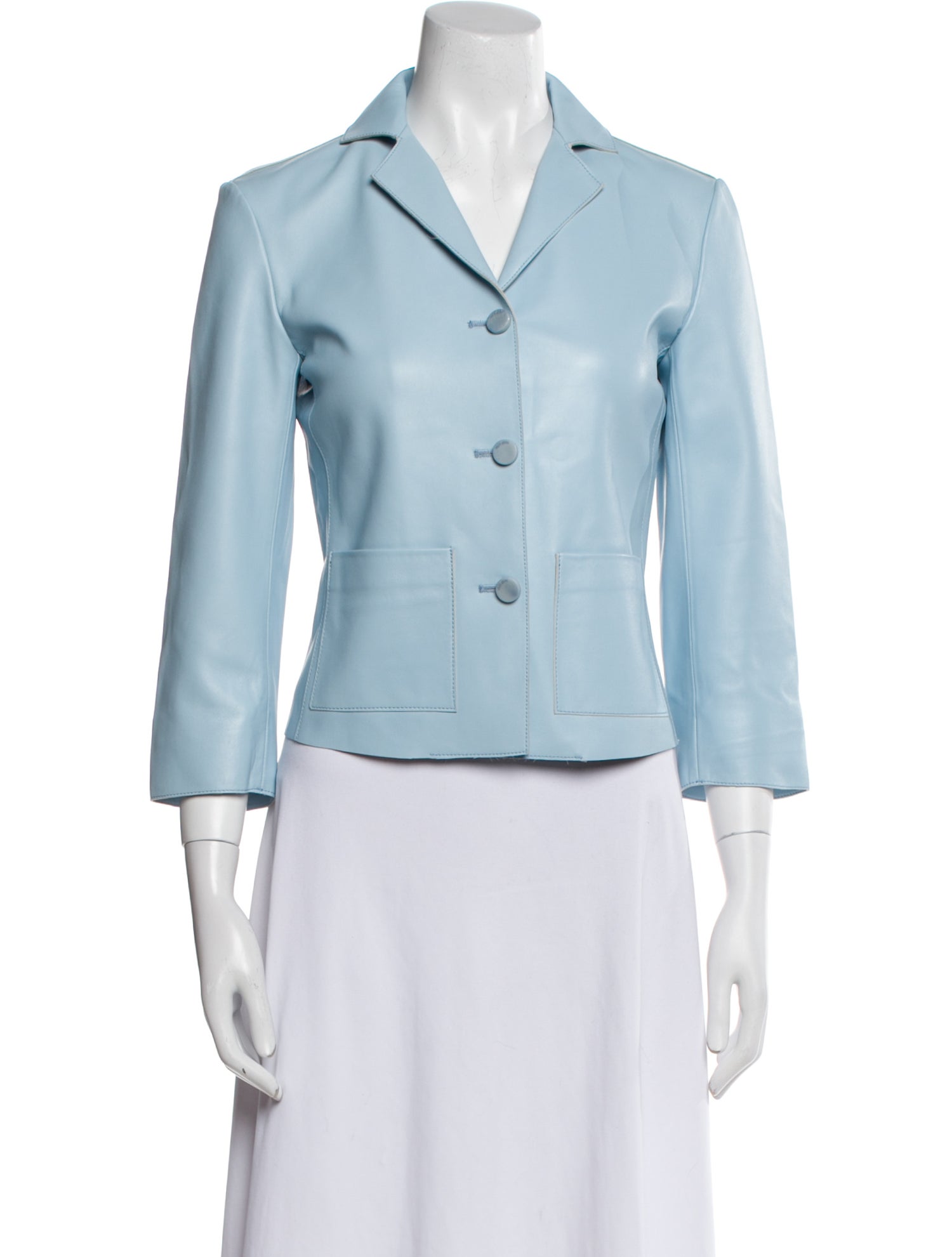 Cult Gaia Leather Blazer