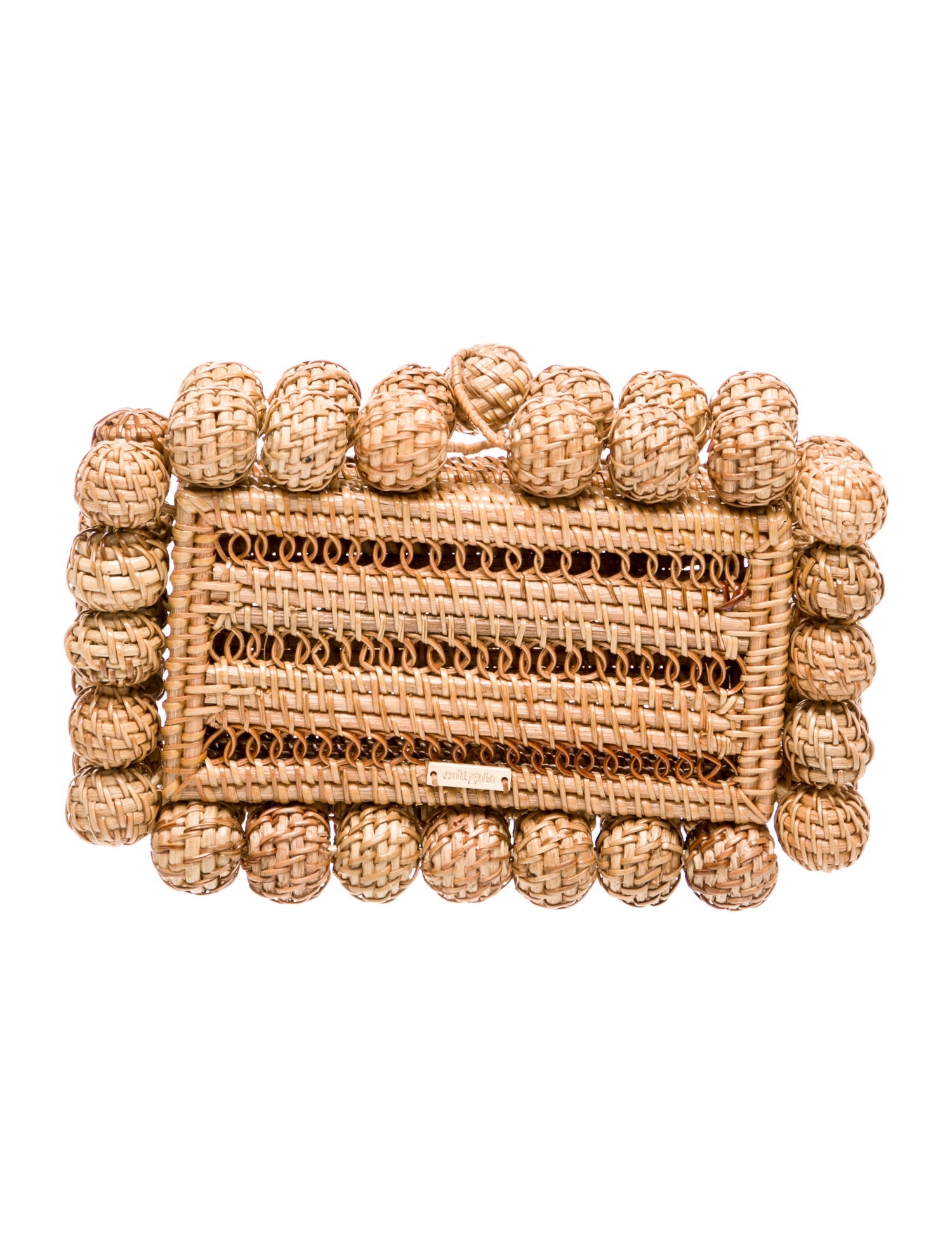 Cult Gaia Rattan Clutch