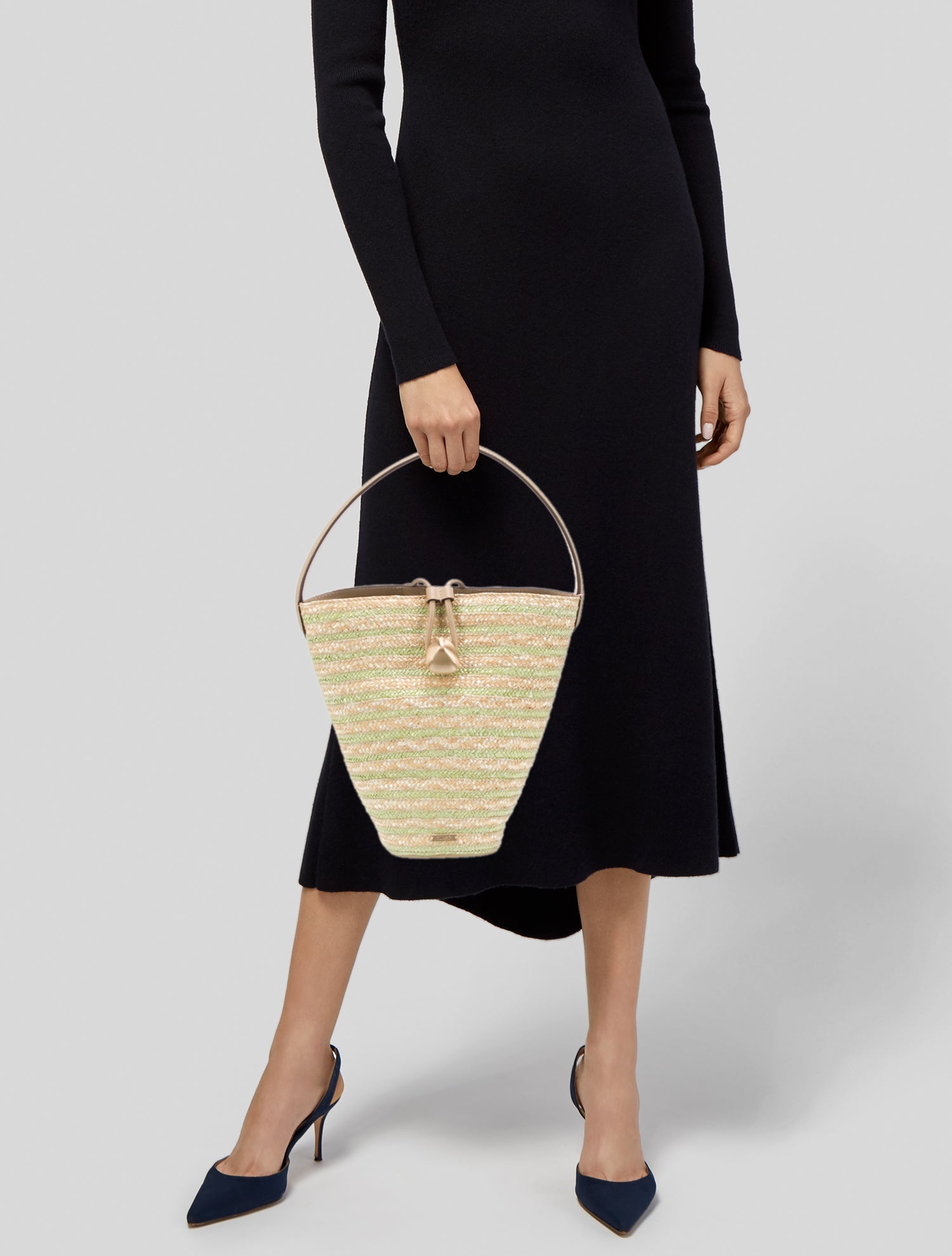 Cult Gaia Raffia Bucket Bag w/ Tags