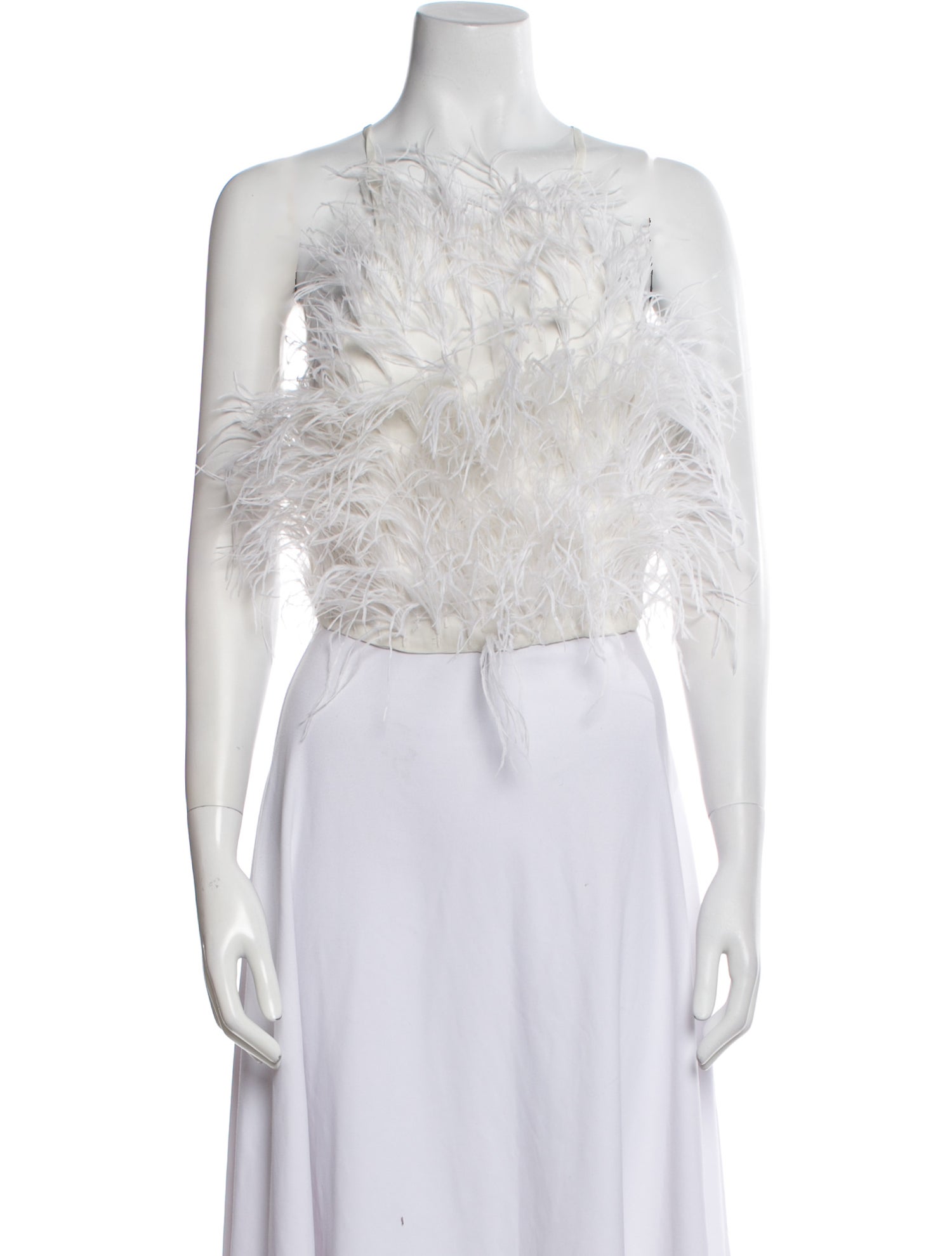 Cult Gaia Square Neckline Sleeveless Crop Top