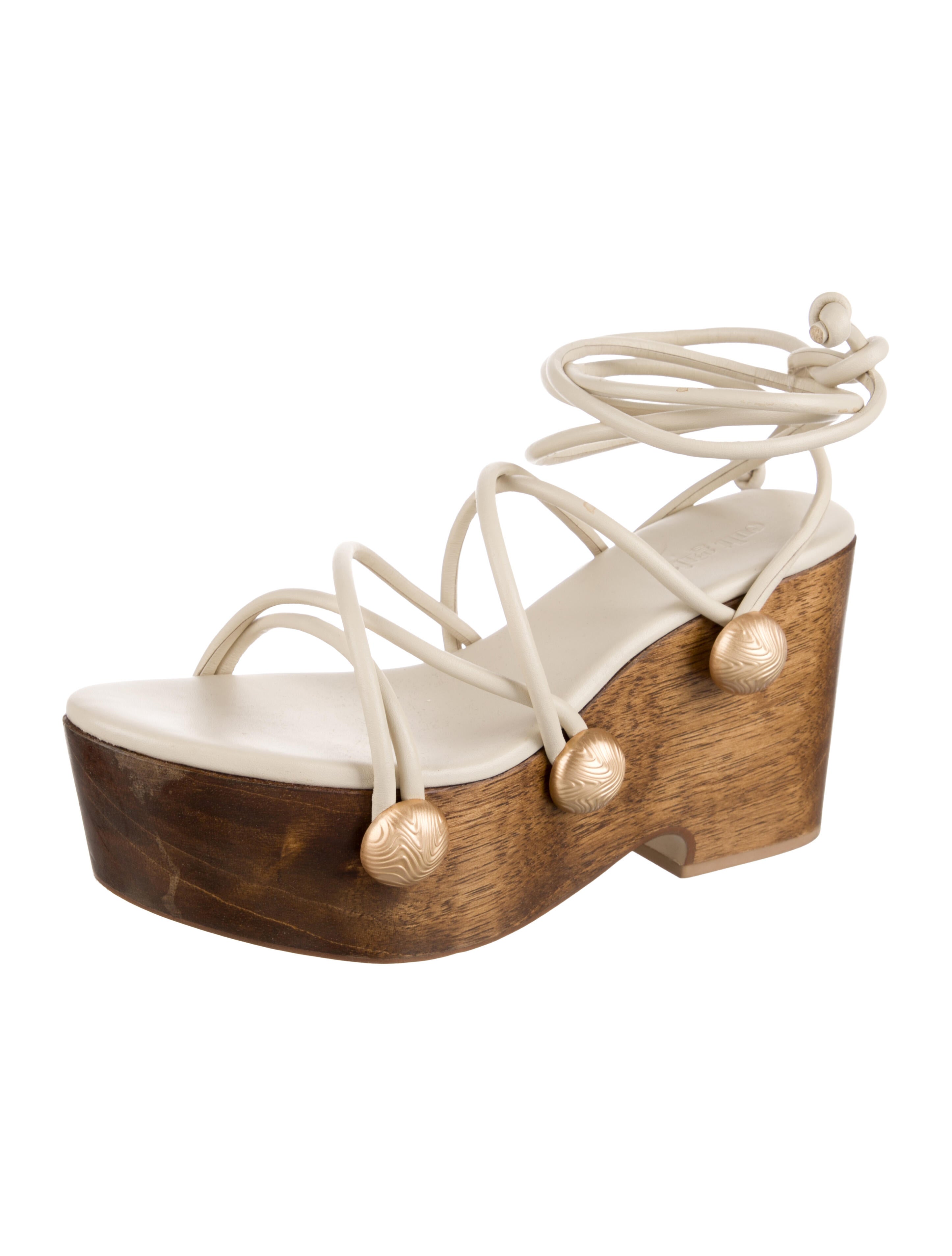 Cult Gaia Terra Leather Gladiator Sandals