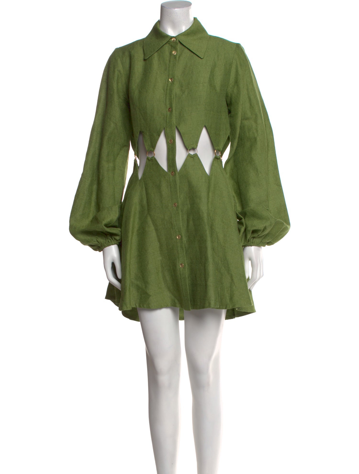 Cult Gaia Linen Mini Dress