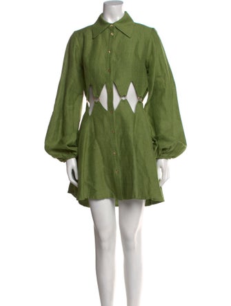 Cult Gaia Linen Mini Dress