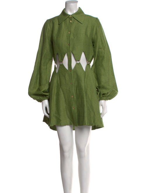 Cult Gaia Linen Mini Dress
