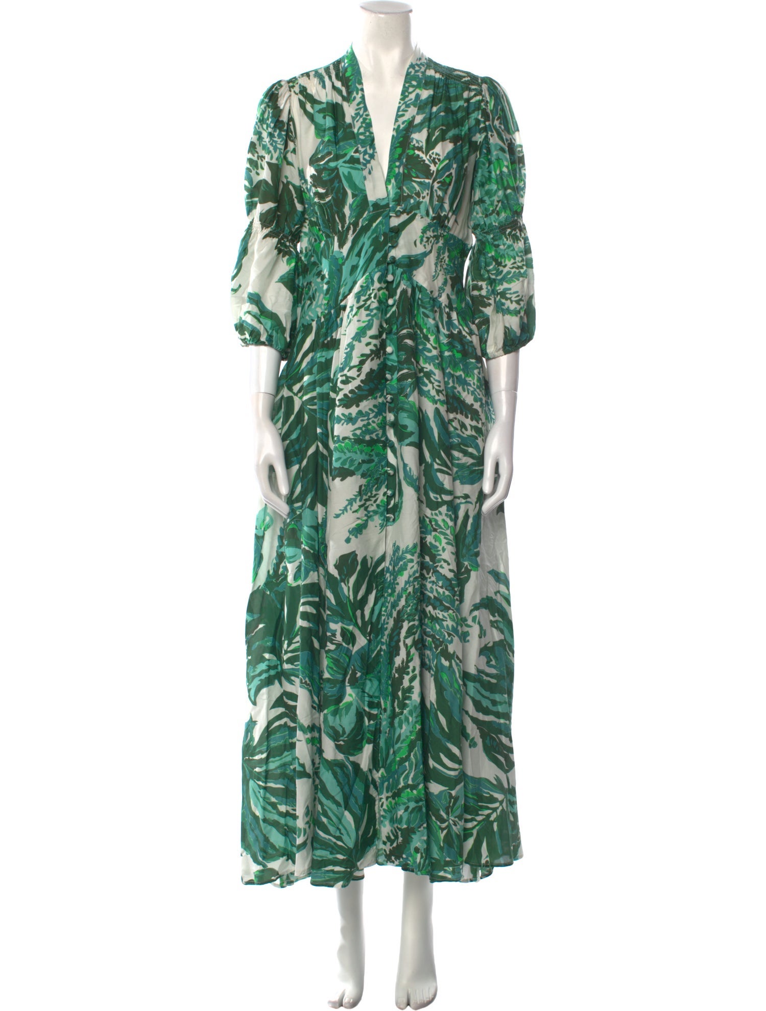 Cult Gaia Floral Print Long Dress