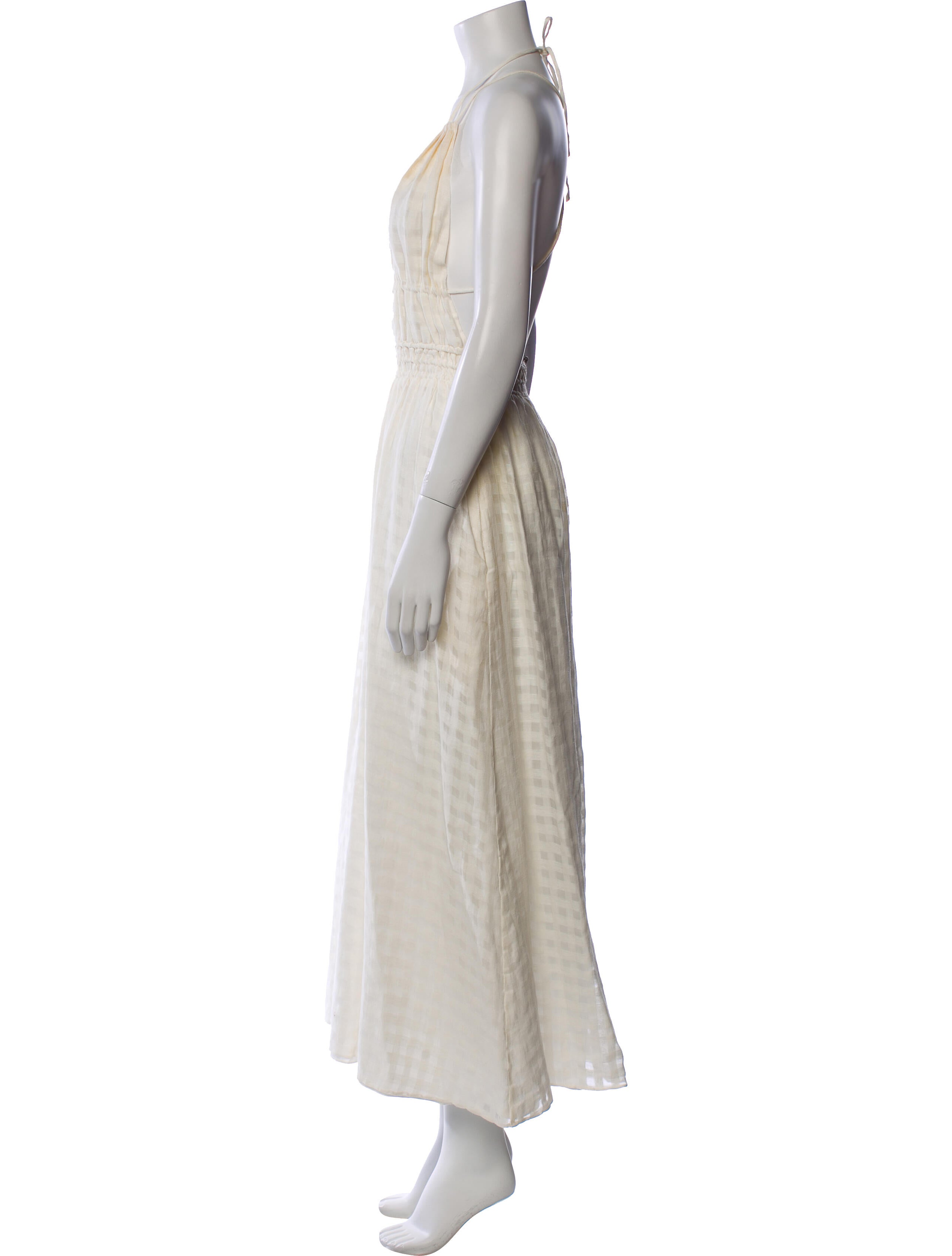 Cult Gaia Linen Long Dress