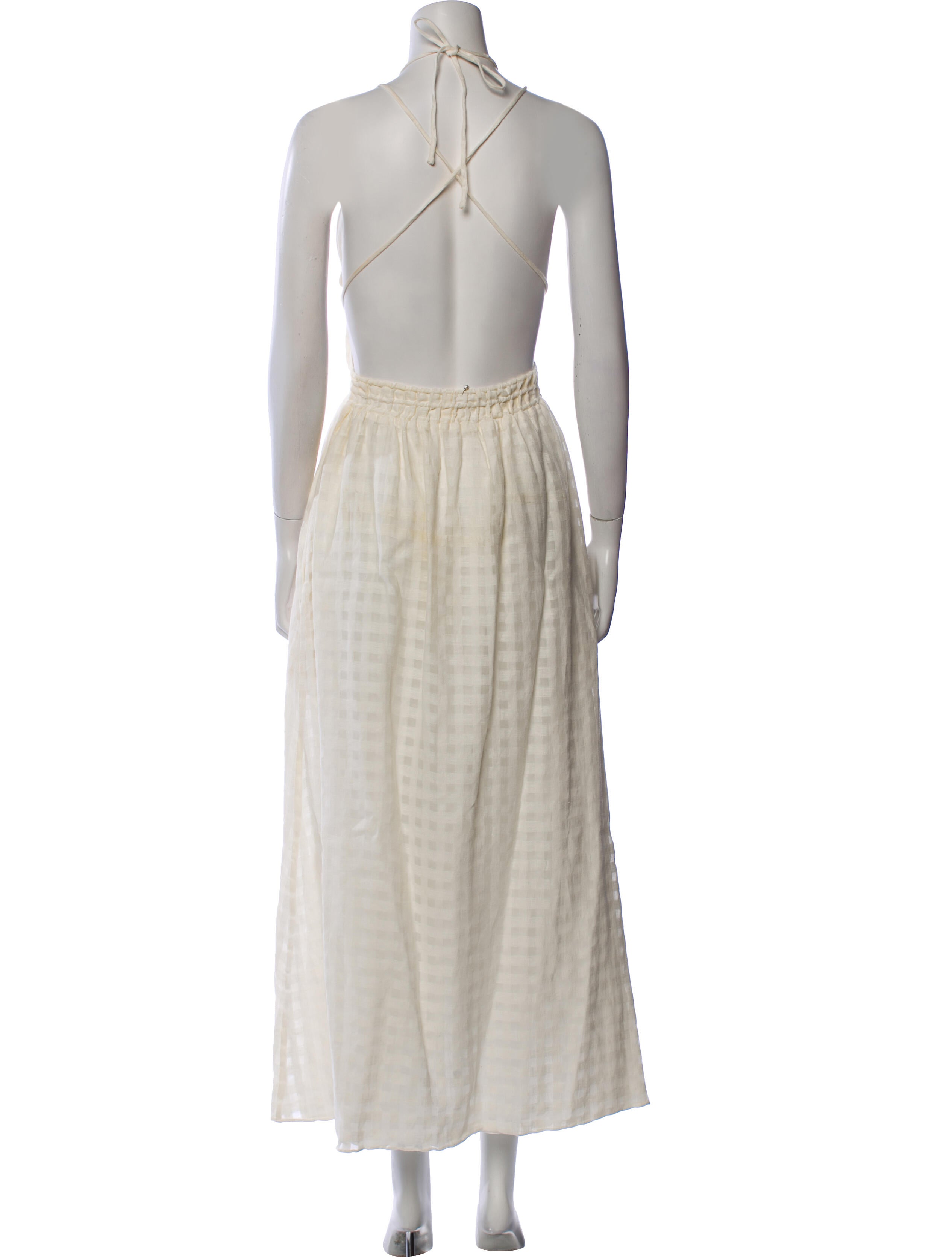 Cult Gaia Linen Long Dress