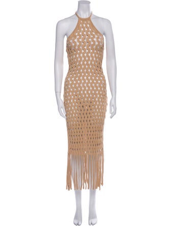 Cult Gaia Patterned Knee-Length Dress