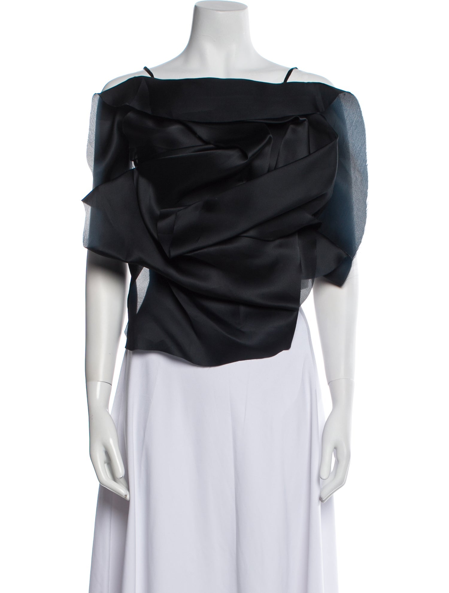 Cult Gaia Silk Off-The-Shoulder Blouse