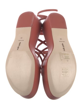 Cult Gaia Leather Gladiator Sandals