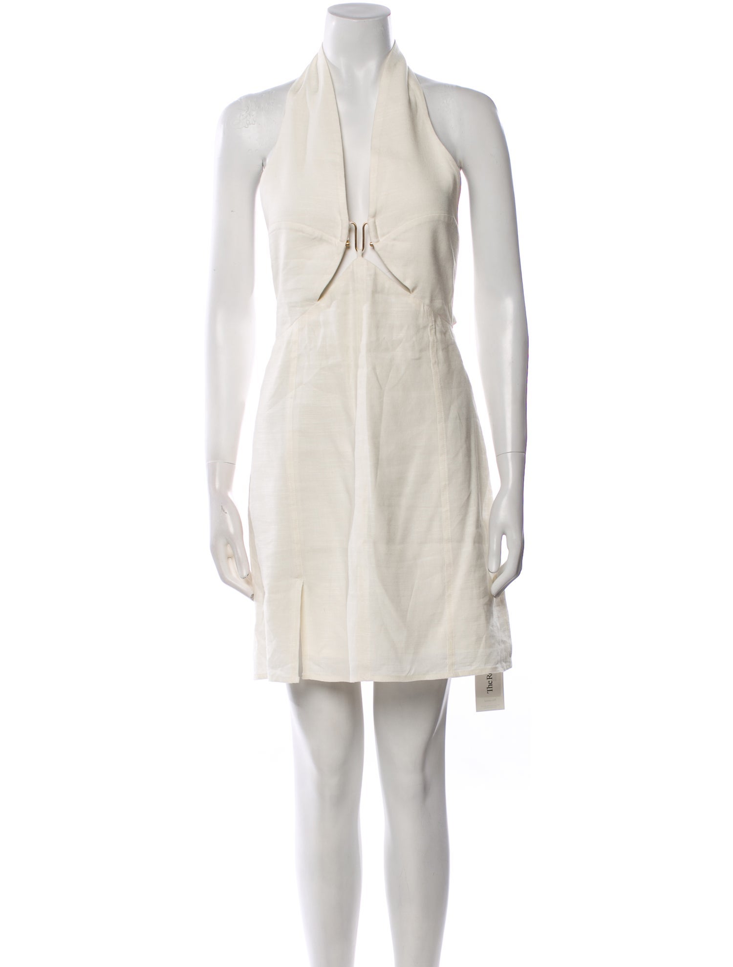 Cult Gaia Linen Knee-Length Dress
