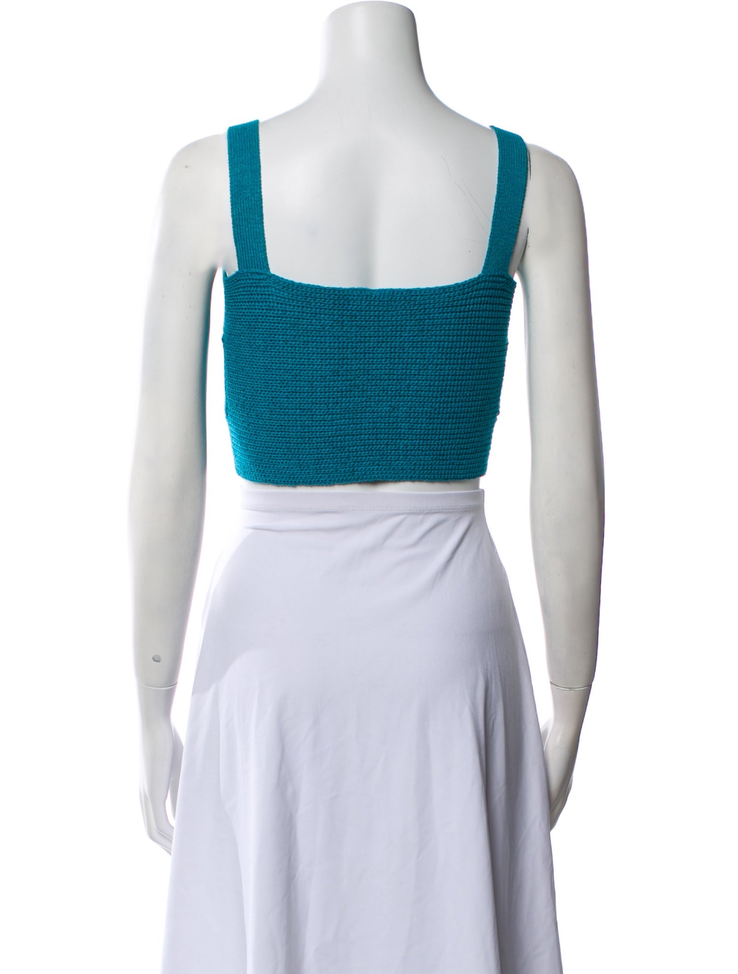 Cult Gaia Square Neckline Sleeveless Crop Top
